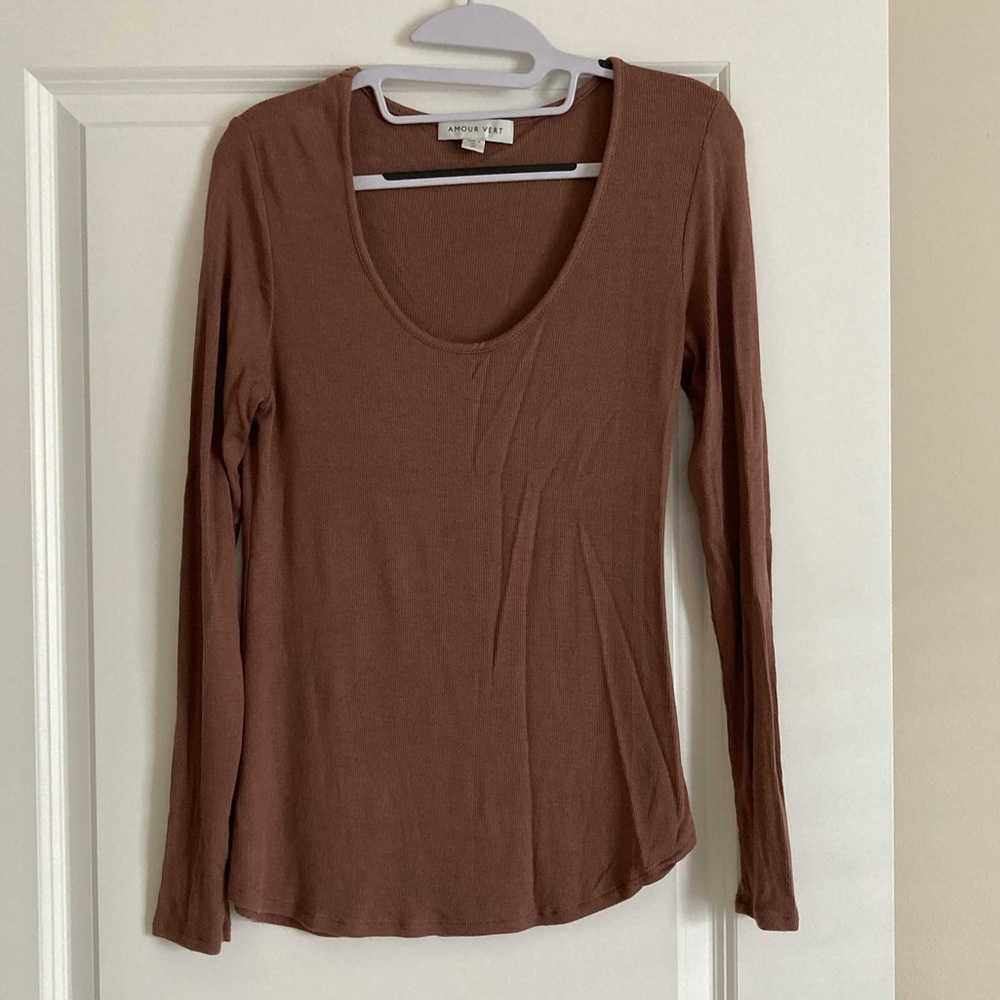 Amour Vert Ribbed Top